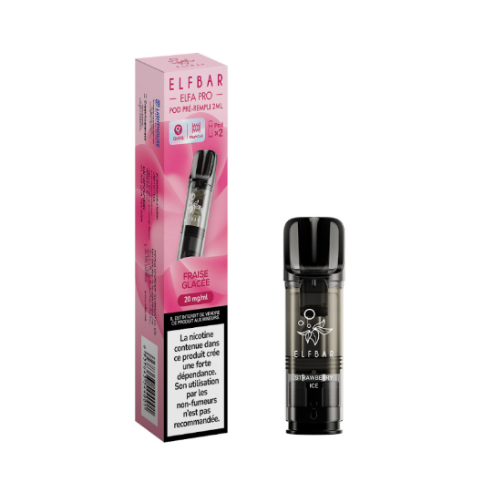 Cartouche Elfa - Fraise Glacée